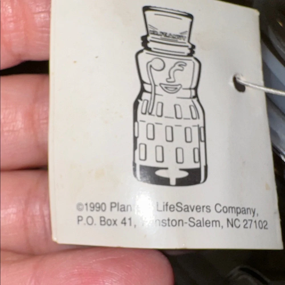 Planters Mr Peanut 75 Birthday Jar with ORIGINAL RARE with label and tag! VTG